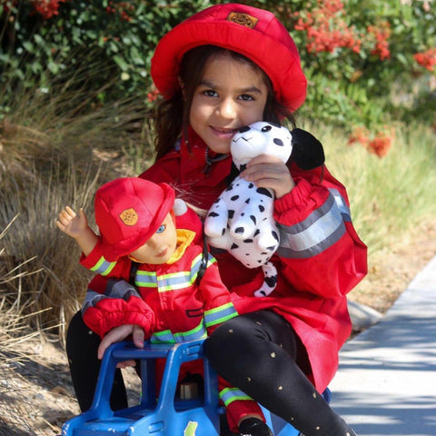 Firefighter Uniform Costume for 18 Inch Dolls - Playtime by Eimmie