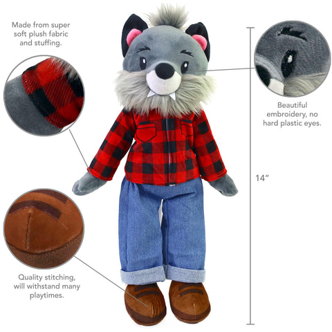 Walter the Wolf 14 Inch Rag Doll