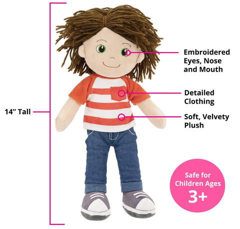 Playtime By Eimmie 14 Inch Rag Doll Ollie