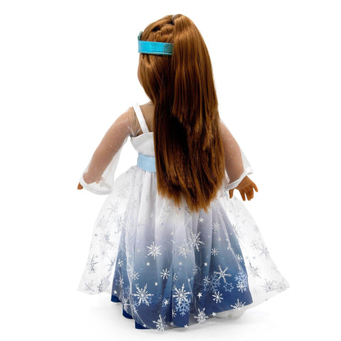 Winter Snow Princess Outfit and Matching Child Crown - Playtime by Eimmie