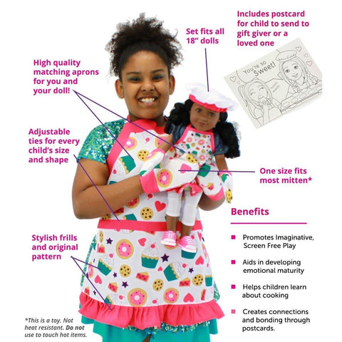 Eimmie 18" Doll Clothing 18 Inch Doll Clothing - Baking Playtime Set
