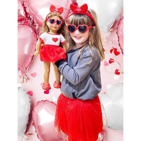 Eimmie 18" Doll Clothing 18" Valentine's Day Doll Clothing Playtime Pack