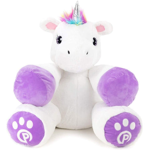 Eimmie Plush Plushible Unicorn Stuffed Animal for Kids - Big Stuffed Unicorn for Girls - 18"