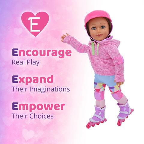 Rollerskating Outfit for 18 Inch Dolls - Playtime by Eimmie
