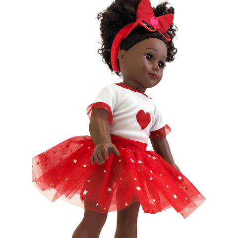 Eimmie 18" Doll Clothing 18" Valentine's Day Doll Clothing Playtime Pack