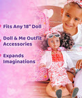 18 inch Travel Doll outfit shown with child