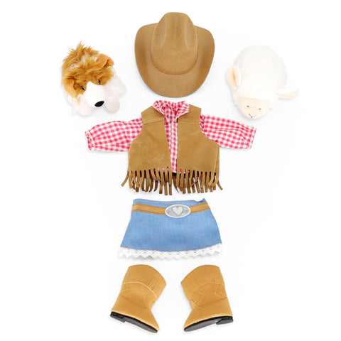 Cowgirl Chic Outfit for 18 Inch Dolls - Playtime by Eimmie