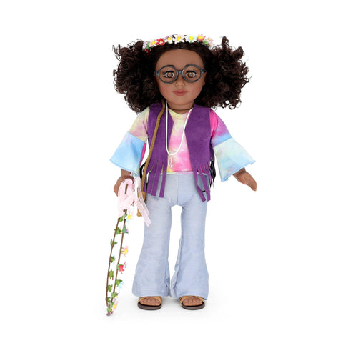retro doll outfit matching doll and me flower crown accessories
