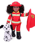 Firefighter Uniform Costume for 18 Inch Dolls - Playtime by Eimmie