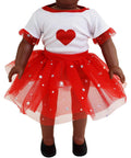 Eimmie 18" Doll Clothing 18" Valentine's Day Doll Clothing Playtime Pack