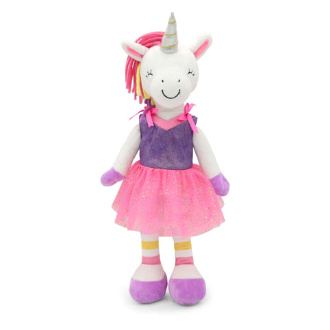 Piper the Unicorn 18 Inch Stuffed Large Rag Doll - Playtime by Eimmie