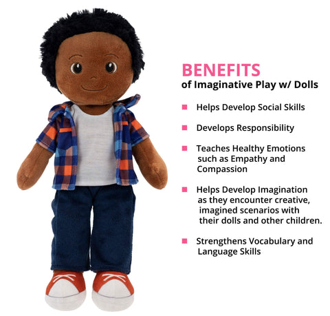 Playtime By Eimmie 14 Inch Rag Doll Charlie