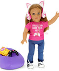 Gamer Girl Doll Outfit and Accessories for 18 Inch Dolls - Playtime by Eimmie