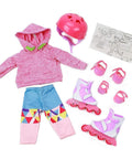 Eimmie 18" Doll Clothing 18 Inch Doll Clothing - Roller Skating Outfit