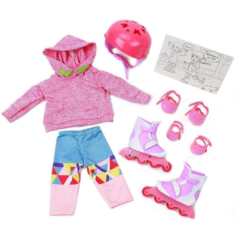 Eimmie 18" Doll Clothing 18 Inch Doll Clothing - Roller Skating Outfit