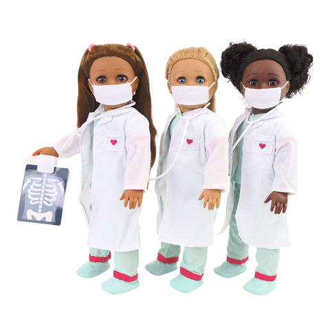 Eimmie 18" Doll Clothing Doctor Playtime Pack
