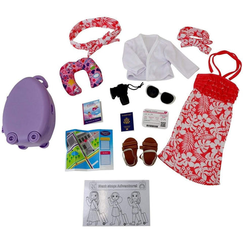 Eimmie 18" Doll Clothing Travel Playtime Pack