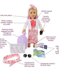 Eimmie 18" Doll Clothing Travel Playtime Pack Contents
