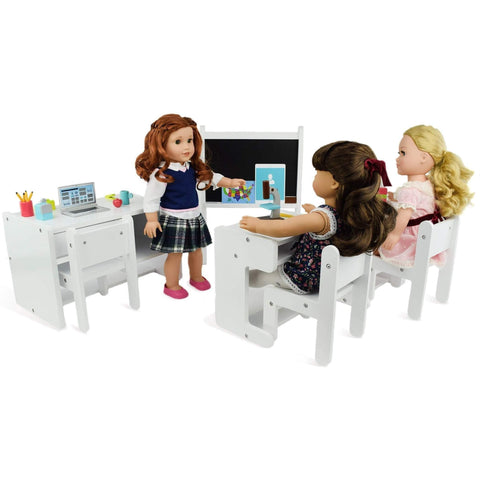 Eimmie 18 Inch Doll Furniture Complete Classroom 18 Inch Doll School Furniture Set