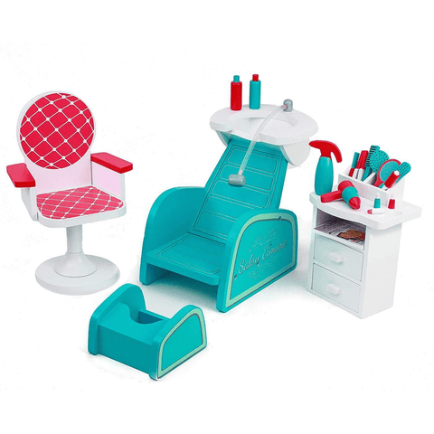 Eimmie 18 Inch Doll Furniture Hair & Nail Salon 18 Inch Doll Furniture Set