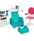 Eimmie 18 Inch Doll Furniture Hair & Nail Salon 18 Inch Doll Furniture Set