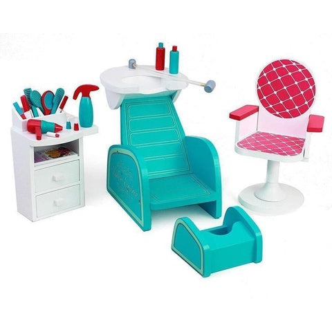 Eimmie 18 Inch Doll Furniture Hair & Nail Salon 18 Inch Doll Furniture Set