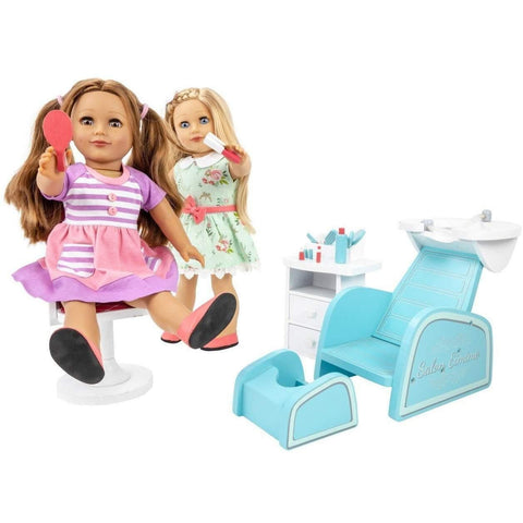 Eimmie 18 Inch Doll Furniture Hair & Nail Salon 18 Inch Doll Furniture Set