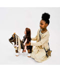 Eimmie 18 Inch Doll Horse Plush Horse with Saddle for 18 Inch Dolls