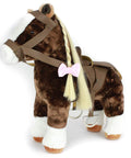 Eimmie 18 Inch Doll Horse Plush Horse with Saddle for 18 Inch Dolls