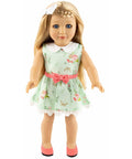 sky blue eyed 18 inch doll