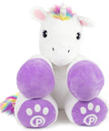 Eimmie Plush Plushible Unicorn Stuffed Animal for Kids - Big Stuffed Unicorn for Girls - 18"