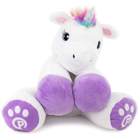 Eimmie Plush Plushible Unicorn Stuffed Animal for Kids - Big Stuffed Unicorn for Girls - 18"