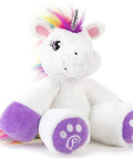 Eimmie Plush Plushible Unicorn Stuffed Animal for Kids - Big Stuffed Unicorn for Girls - 18"