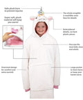Eimmie Wearables "Poppy" Unicorn Snugible Blanket Sweatshirt