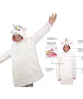 Eimmie Wearables "Poppy" Unicorn Snugible Blanket Sweatshirt