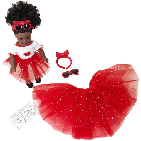 Eimmie 18" Doll Clothing 18" Valentine's Day Doll Clothing Playtime Pack