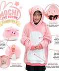 Girls Wearable Bunny Blanket with Hood - Playtime by Eimmie