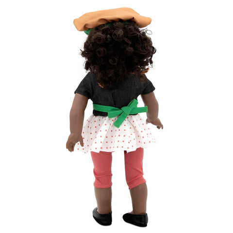 Gingerbread Apron for Girls and 18 Inch Dolls - Playtime by Eimmie